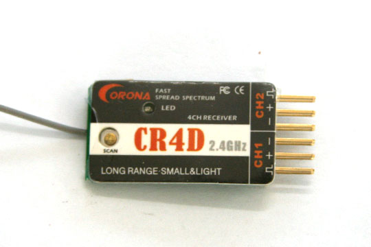 .Corona 2.4ghz CR4D(DSS) 4 channel receiver NEW .Corona 2.4ghz CR4D(DSS) 4 channel receiver NEW