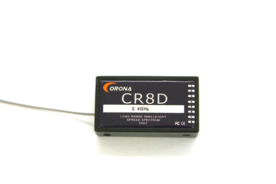 .Corona 2.4ghz CR8D(DSS) 8 channel receiver NEW .Corona 2.4ghz CR8D(DSS) 8 channel receiver NEW