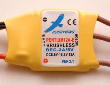 Brushless controller 12A/15A 9gr 2-4 lipo HobbyWing Pentium 12A-E BEC 2A Brushless controller 12A/15A 9gr 2-4 lipo HobbyWing Pentium 12A-E BEC 2A