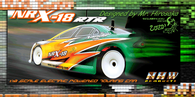 Nanda OnRoad 1:18 NRX -18 ARTR W/ Motor, Body Nanda OnRoad 1:18 NRX -18 ARTR W/ Motor, Body