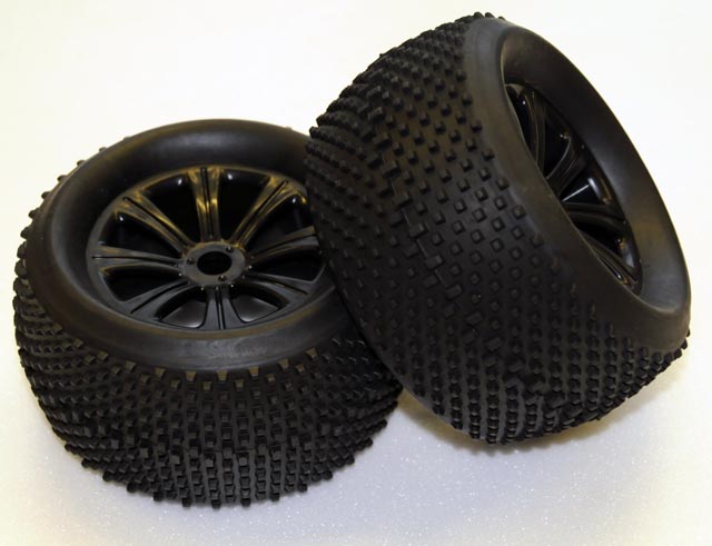 NANDA WC1051 NRT-3 TIRES Black 8-Spoke/ SPIKES NANDA WC1051 NRT-3 TIRES Black 8-Spoke/ SPIKES