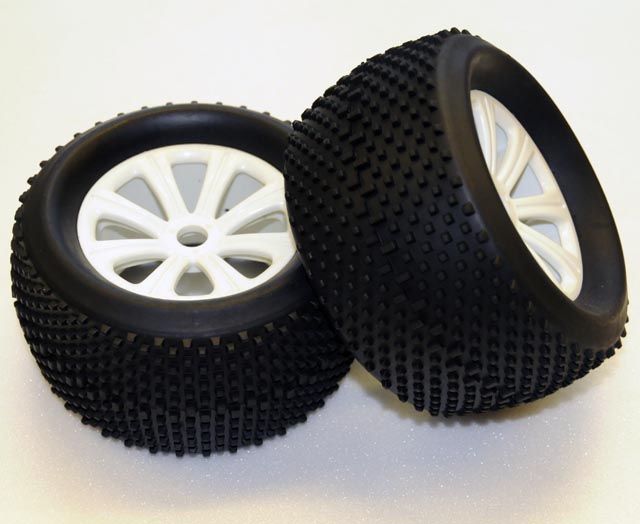 .NANDA WC1052 NRT-3 TIRES White 8-Spoke/ SPIKES .NANDA WC1052 NRT-3 TIRES White 8-Spoke/ SPIKES