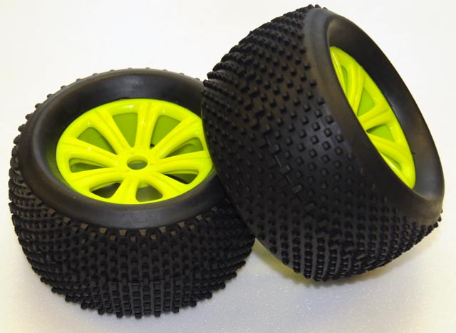 .NANDA WC1053 NRT-3 TIRES Fluorescent-yellow 8-Spoke/ SPIKES .NANDA WC1053 NRT-3 TIRES Fluorescent-yellow 8-Spoke/ SPIKES