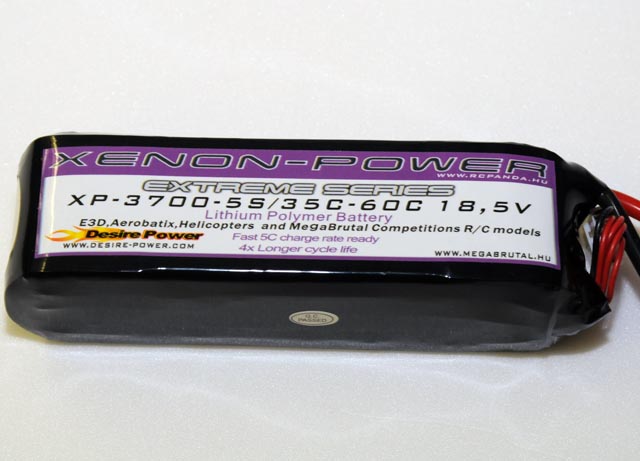 XenonPower 3700mAh 18,5V 35C/60C TREX500 XenonPower 3700mAh 18,5V 35C/60C TREX500