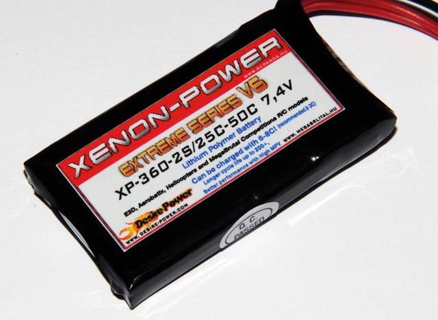 XenonPower 360mAh 7,4V 25C/50C (2010!) XenonPower 360mAh 7,4V 25C/50C (2010!)