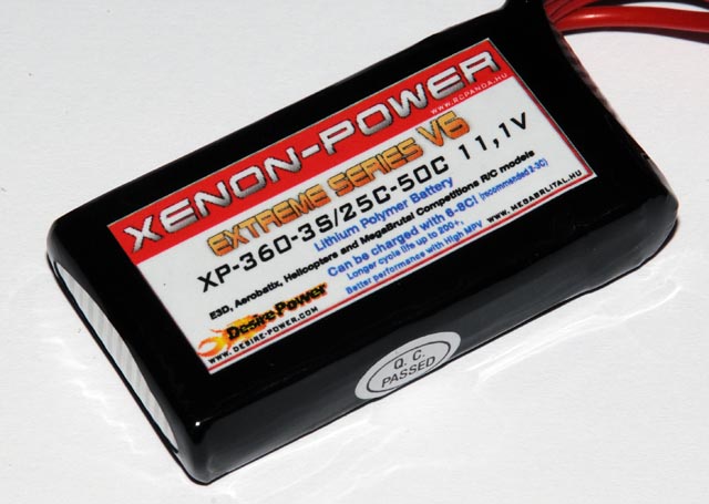 XenonPower 360mAh 11,1V 25C/50 (2010!) XenonPower 360mAh 11,1V 25C/50 (2010!)