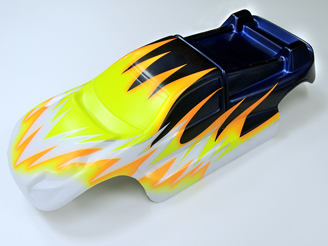 NANDA MH2027 NRT-3 Pro 1/8 TRUGGY Body,Transparent, Decal and Sticker BLUE-YELLOW NANDA MH2027 NRT-3 Pro 1/8 TRUGGY Body,Transparent, Decal and Sticker BLUE-YELLOW